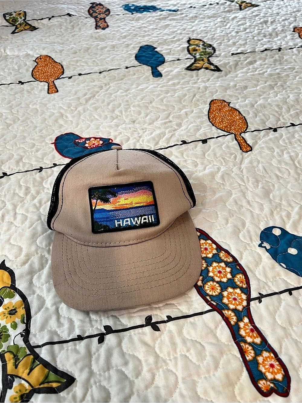 Hawaii Trucker Hat in Brown & Black Like New